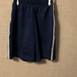 Classic Navy Kids Shorts with White Stripes